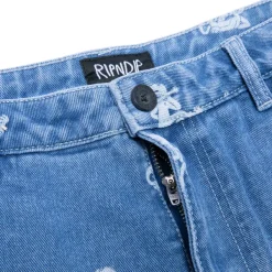 Unisex Ripndip Dance Party Denim Shorts