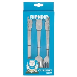 Unisex Ripndip Lord Nermal 3 Pc Cutlery Set