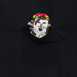 Unisex Ripndip Smoking Rasta Lord Nermal Pocket Tee